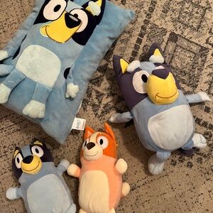 Blue and Orange Stuffed Animals Set